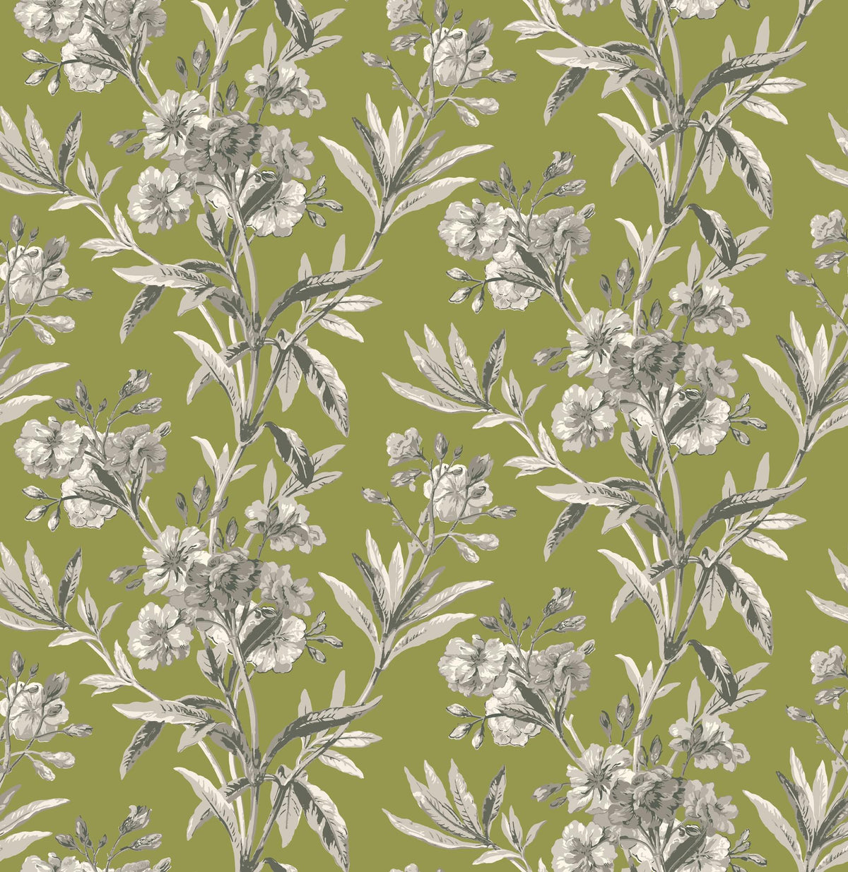 Skopos Vintage Camelia Sage Fire Retardant Curtains
