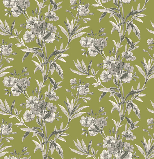 Skopos Vintage Camelia Sage Fire Retardant Curtains