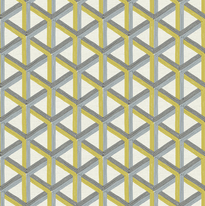 Edmund Bell Tabriz Ash Fire Retardant Curtain Fabric
