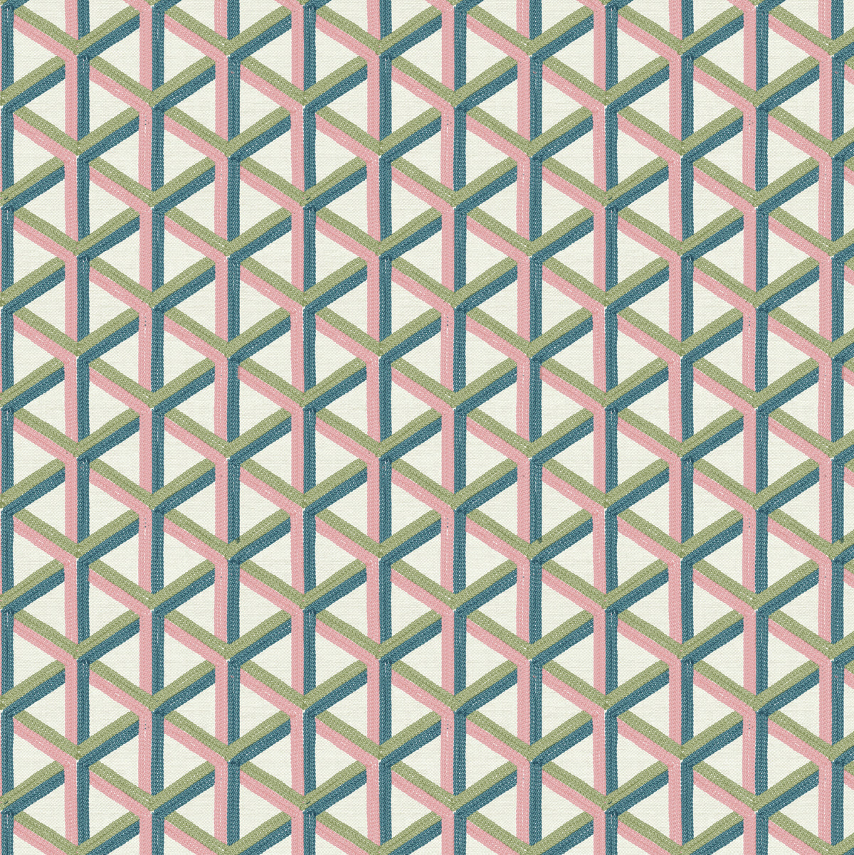 Edmund Bell Tabriz Blush Fire Retardant Curtain Fabric