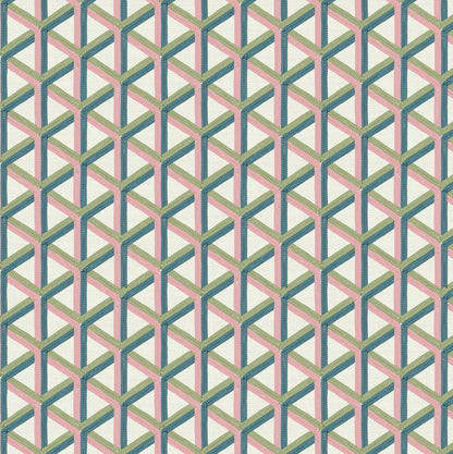 Edmund Bell Tabriz Blush Fire Retardant Curtain Fabric