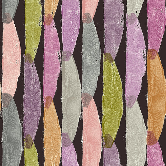 Edmund Bell Tangle Aubergine fabric