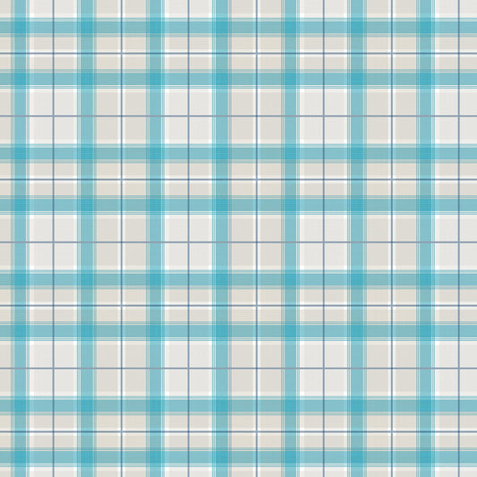 Edinburgh Weavers Tartan Teal Fire Retardant Curtains