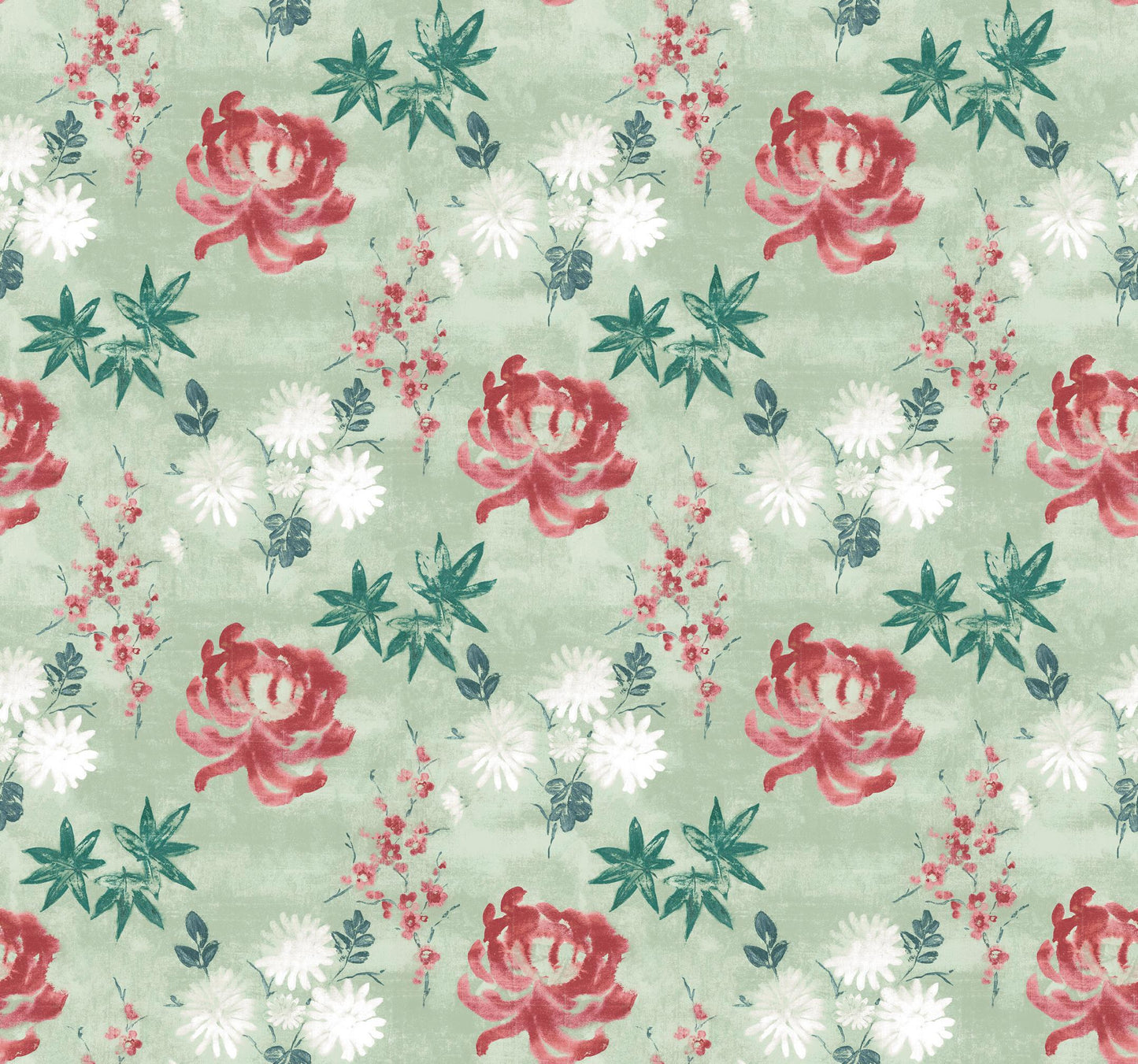 Skopos Tea Garden Watermelon Fire Retardant Curtains