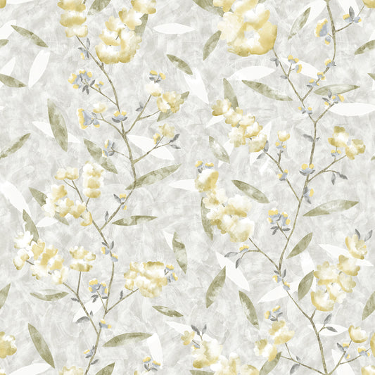 Edmund Bell Utopia Citrine fabric flat