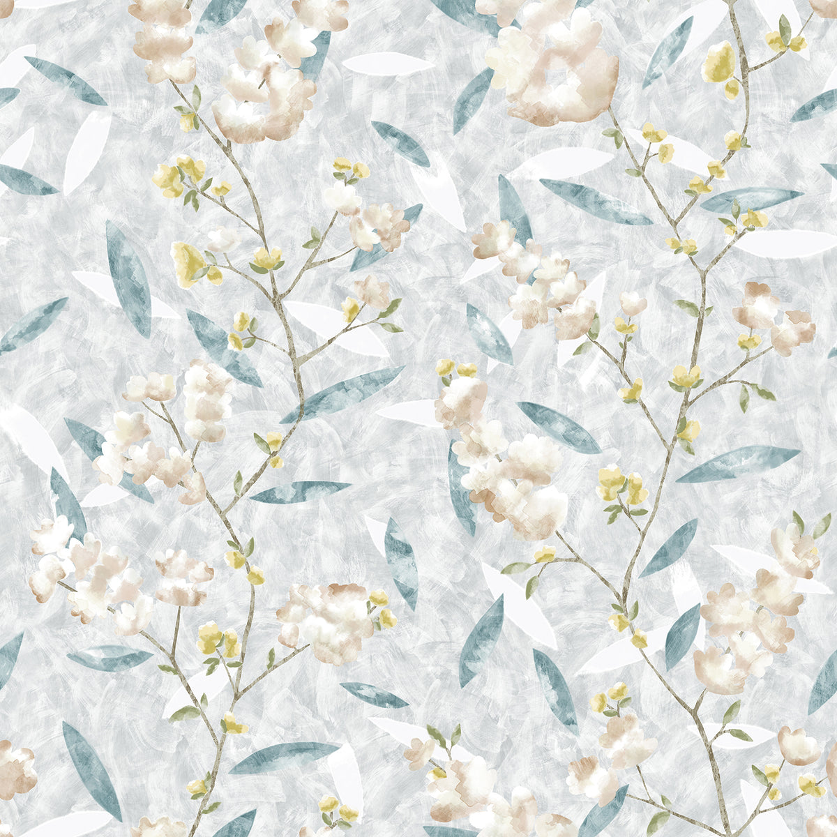 Edmund Bell Utopia Teal fabric flat