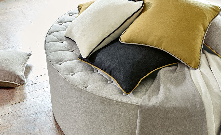 Villa Nova Verona collection fire retardant curtains lifestyle setting