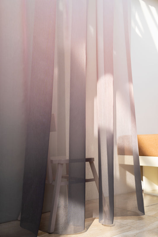 Vescom Airy 8087.06 Fire Retardant Curtains — two-tonal gradient