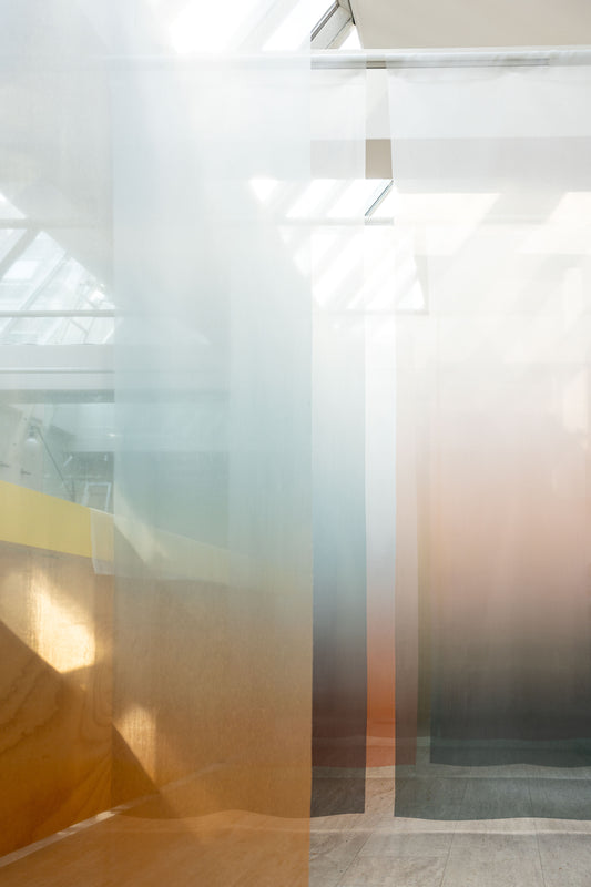 Vescom Airy 8087.07 Fire Retardant Curtains — two-tonal gradient