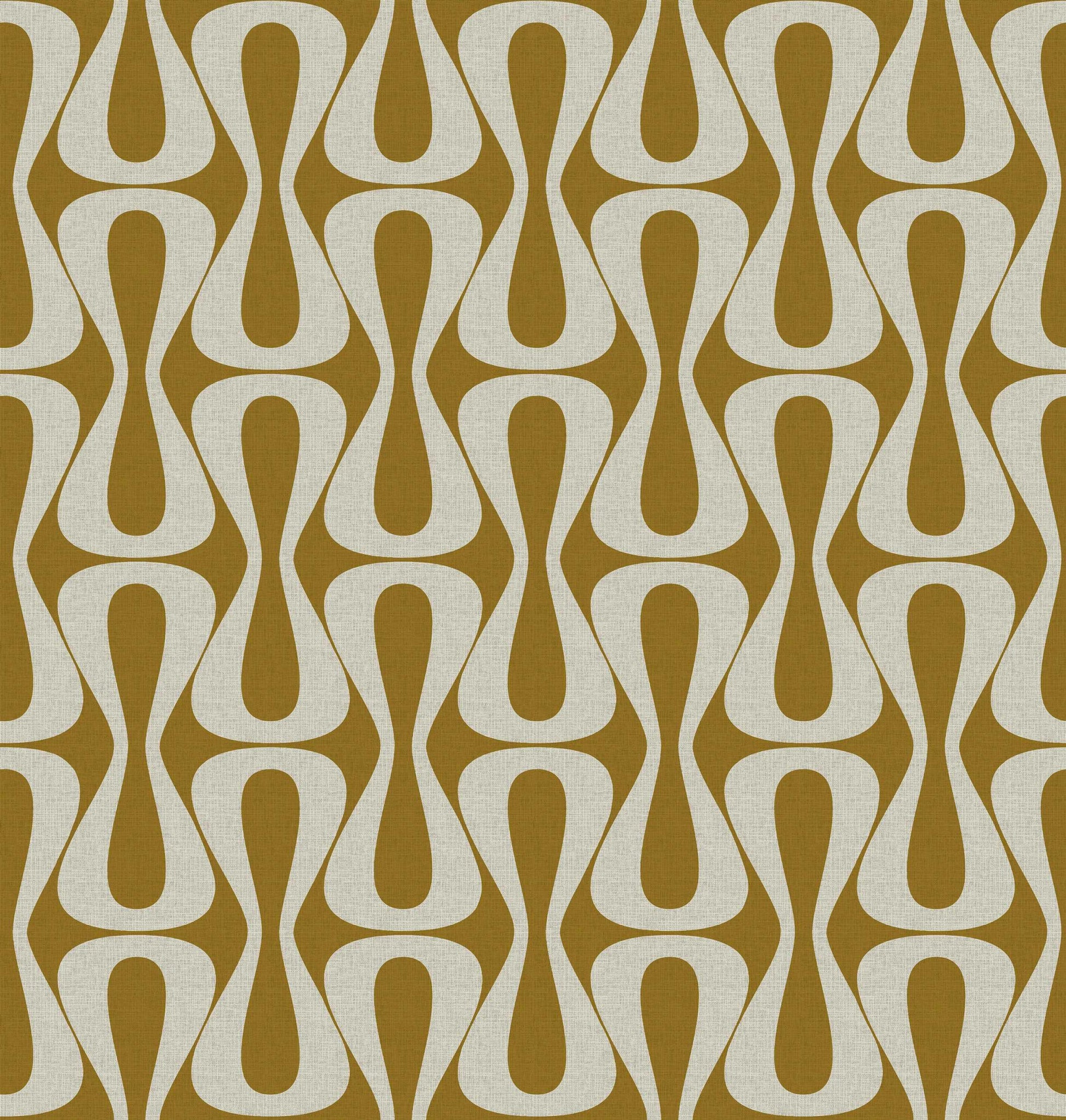 Skopos Vienna Loop Ochre Fire Retardant Curtains