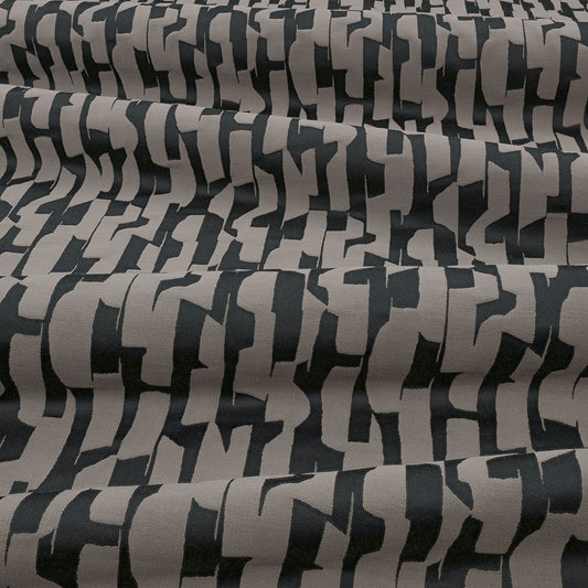Villa Nova Alchemy Onyx Fire Retardant Curtains texture detail
