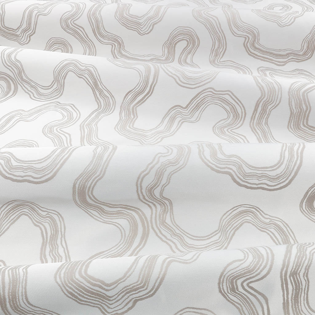 Villa Nova Flux Chrome Fire Retardant Curtains texture detail