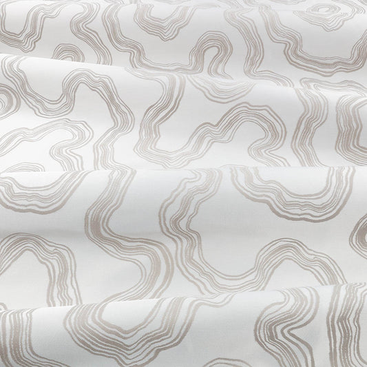 Villa Nova Flux Chrome Fire Retardant Curtains texture detail