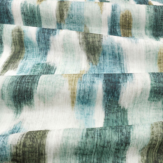 Villa Nova Fuse Malachite Fire Retardant Curtains texture detail
