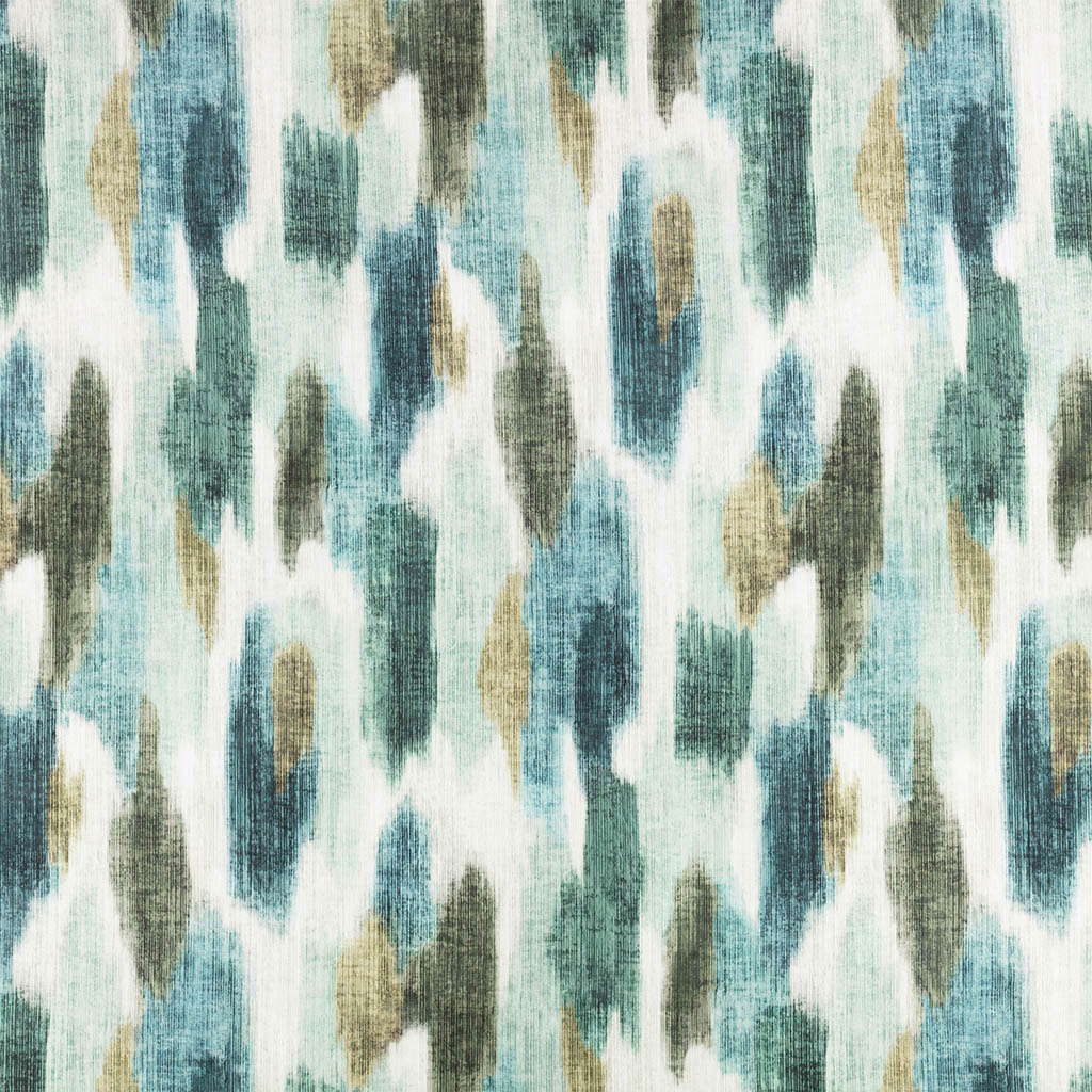 Villa Nova Fuse Malachite Fire Retardant Curtains