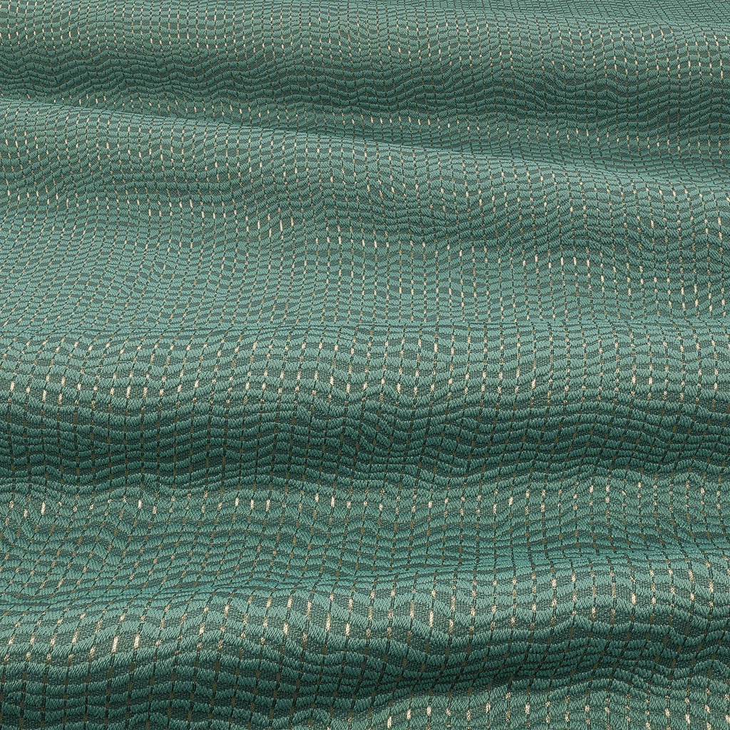 Villa Nova Temper Seafoam Fire Retardant Curtains texture detail