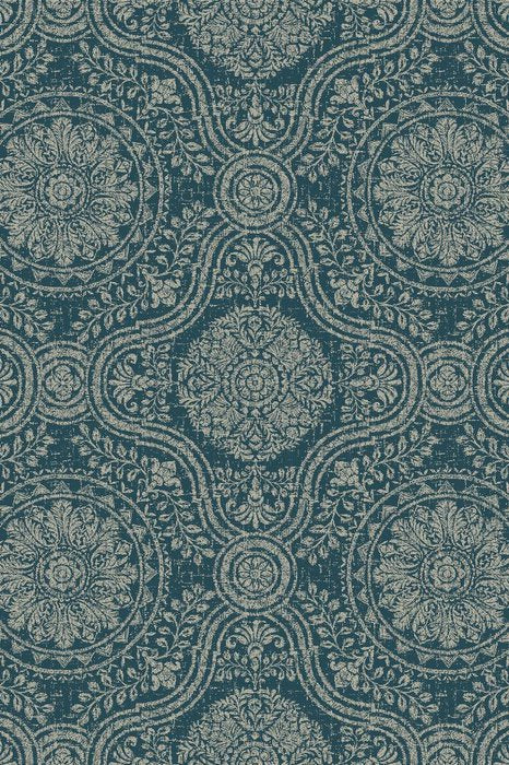 Skopos Woodblock Woad Fire Retardant Curtains