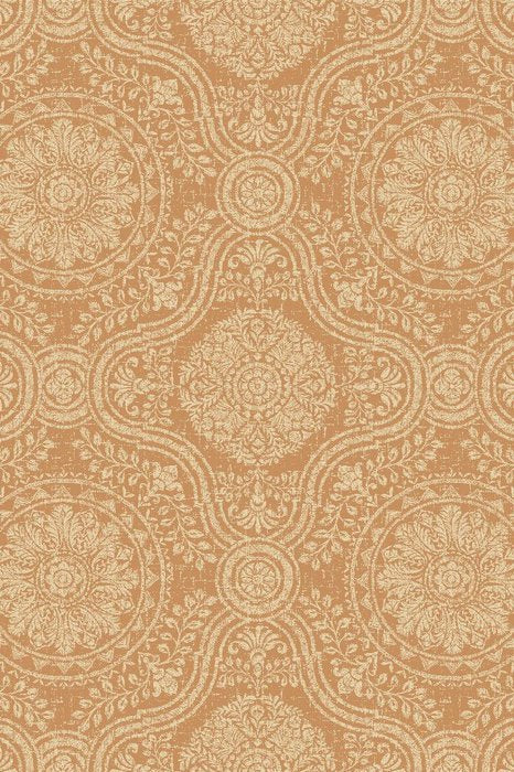 Skopos Woodblock Persimmon Fire Retardant Curtains