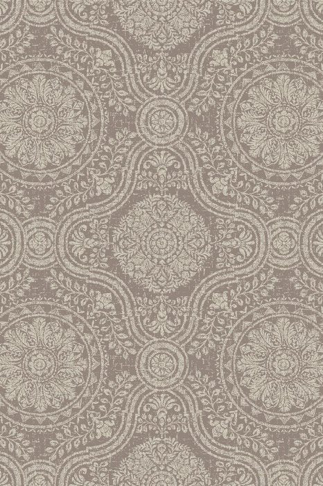 Skopos Woodblock Bistre Fire Retardant Curtains