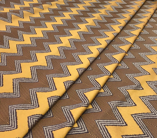 Edinburgh Weavers Ziggy Saffron Fire Retardant Curtains