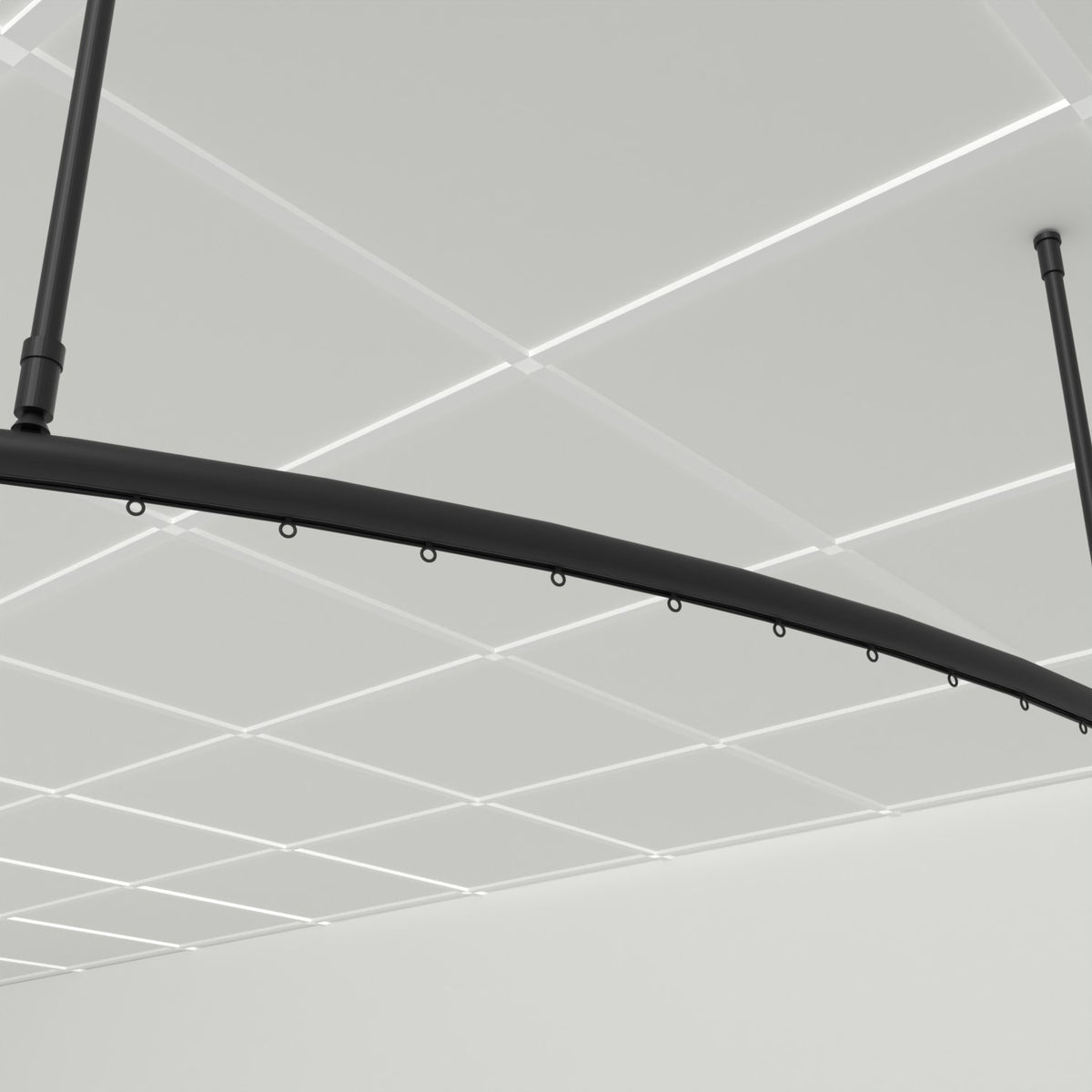 Zone C half circle – close-up of the black Zone 28 track, wave gliders and 16 mm drop tubes