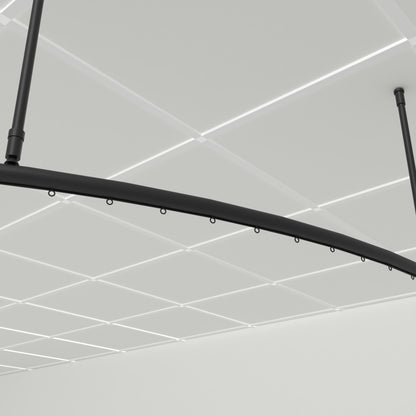 Zone C half circle – close-up of the black Zone 28 track, wave gliders and 16 mm drop tubes