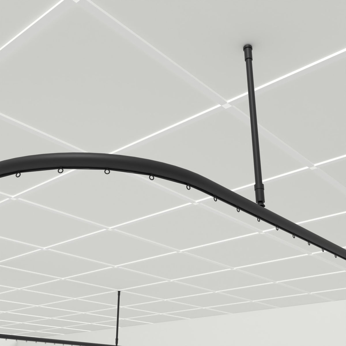 Zone E – close-up of the black Zone 28 track, wave gliders and 16 mm drop tubes